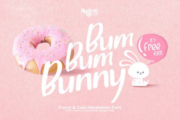 Bum Bum Bunny: A Sweet Handwritten Font for Editorial Design