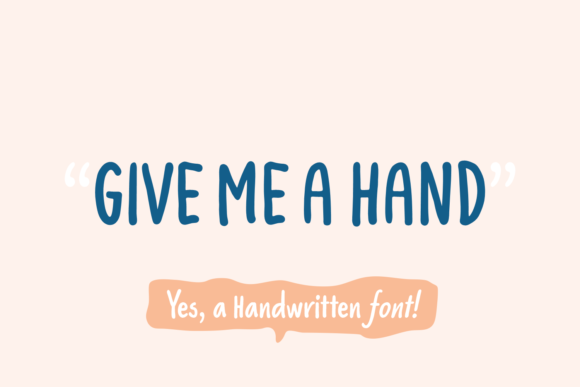 Elevate Web Design with the Give Me a Hand Typeface