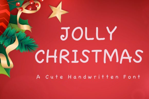 Jolly Christmas: A Handwritten Font for Editorial Design