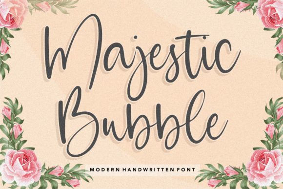 Majestic Bubble Font: A Web Designer's Take on Modern Script