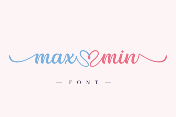 Max Min: A Delicate Handwritten Font for Web Headers