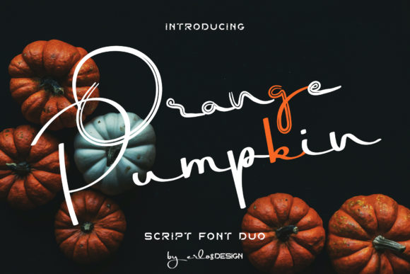 Orange Pumpkin: A Handwritten Typeface for Warm Editorial Design
