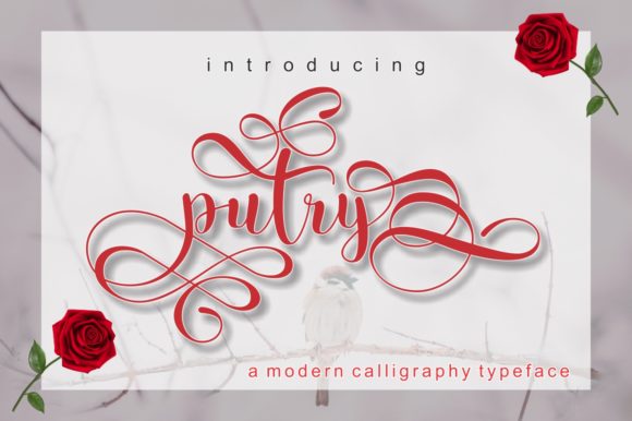Putry: A Romantic Script Font for Handmade Brands