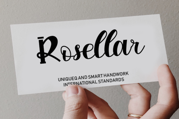 Rosellar: A Handwritten Typeface for Modern Web Design