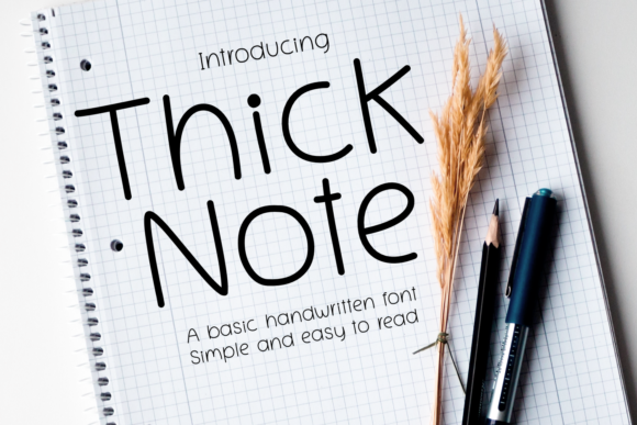 Thick Note: The Handwritten Font That Boosts Campaign Clarity