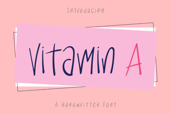 Vitamin a: A Refined Script Font for Editorial Design