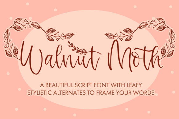 Walnut Moth: An Elegant Script Font for Editorial Design